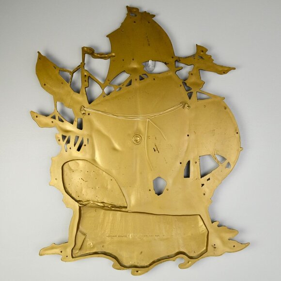 Homco MCM Gold Metallic Ship Wall Decor - Picture 5 of 6